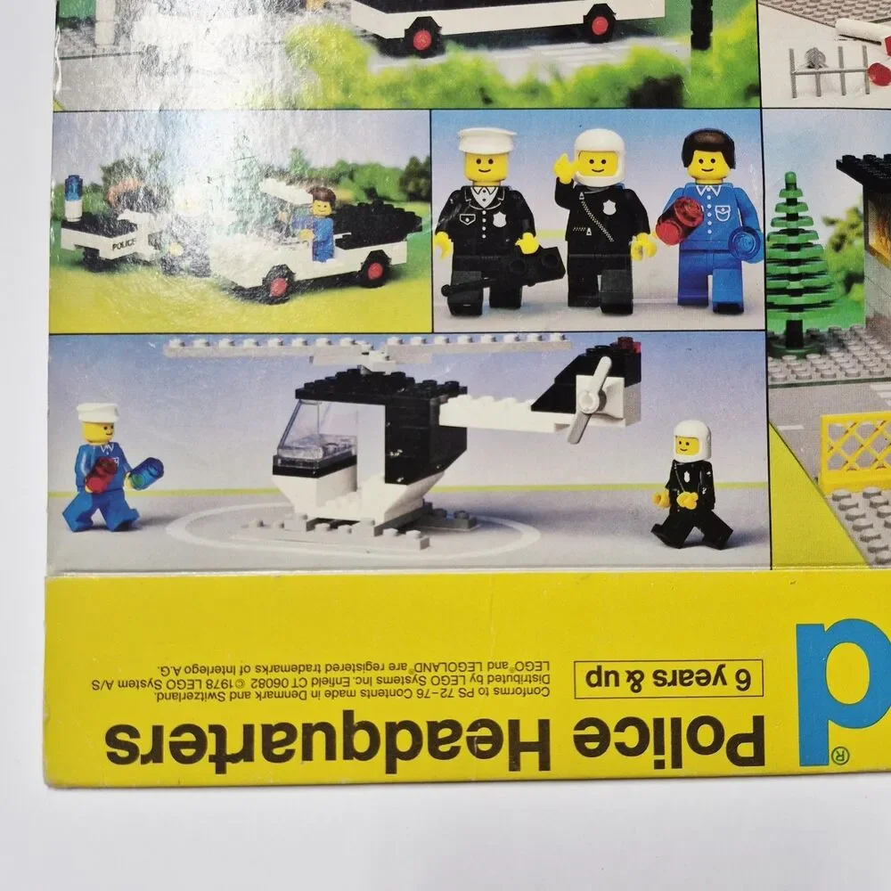 LEGO 588 Empty OUTER FLAP Box ONLY Legoland Police Headquarters 1979 FLAT Town